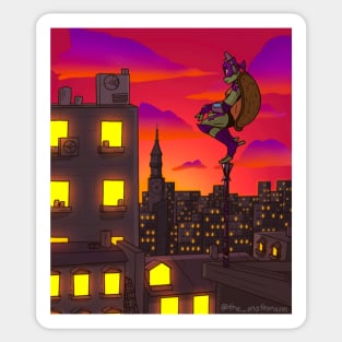 City Sunset Sticker